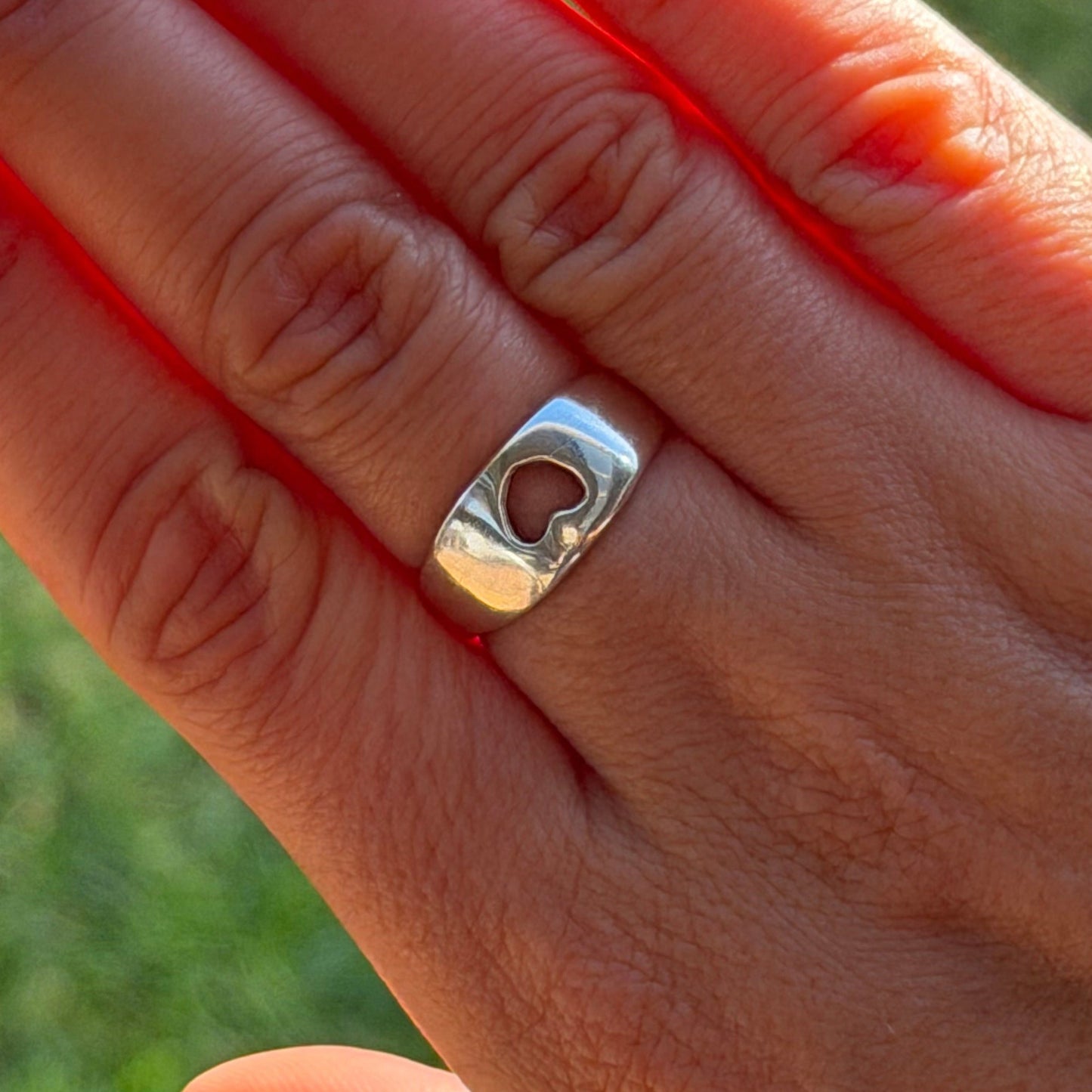 Kardia Smooth Heart Ring Size N