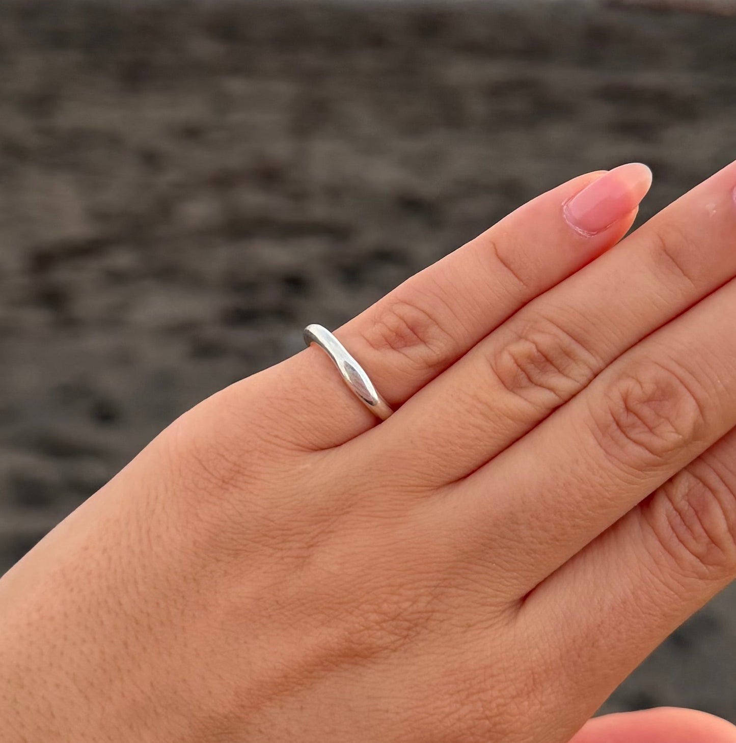 Silver Stacker Ring Size H 1/2