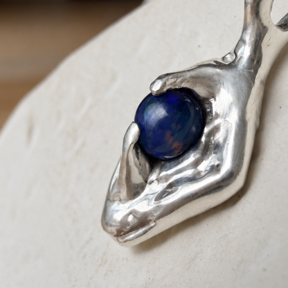 Crystal Ball Opal Necklace