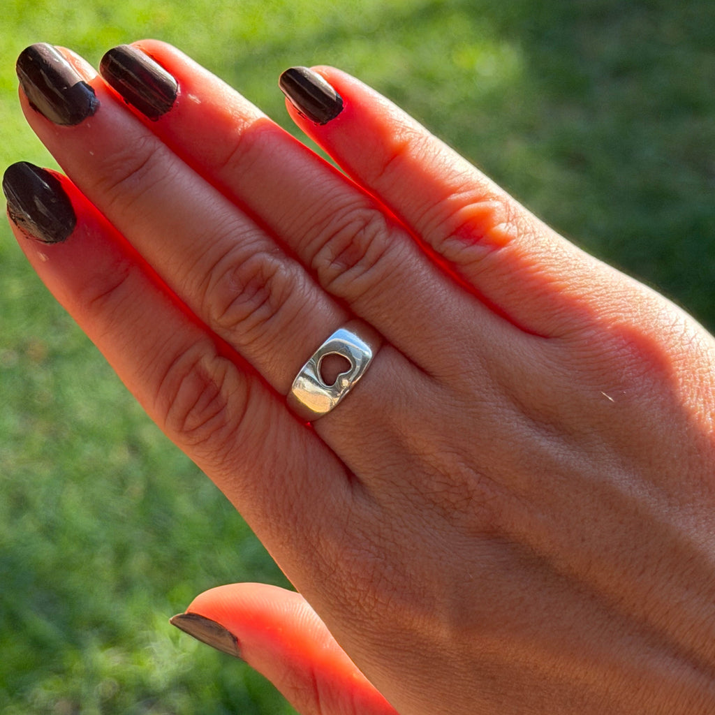 Kardia Smooth Heart Ring Size N