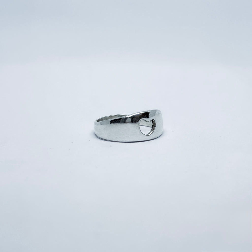 Kardia Smooth Heart Ring Size N
