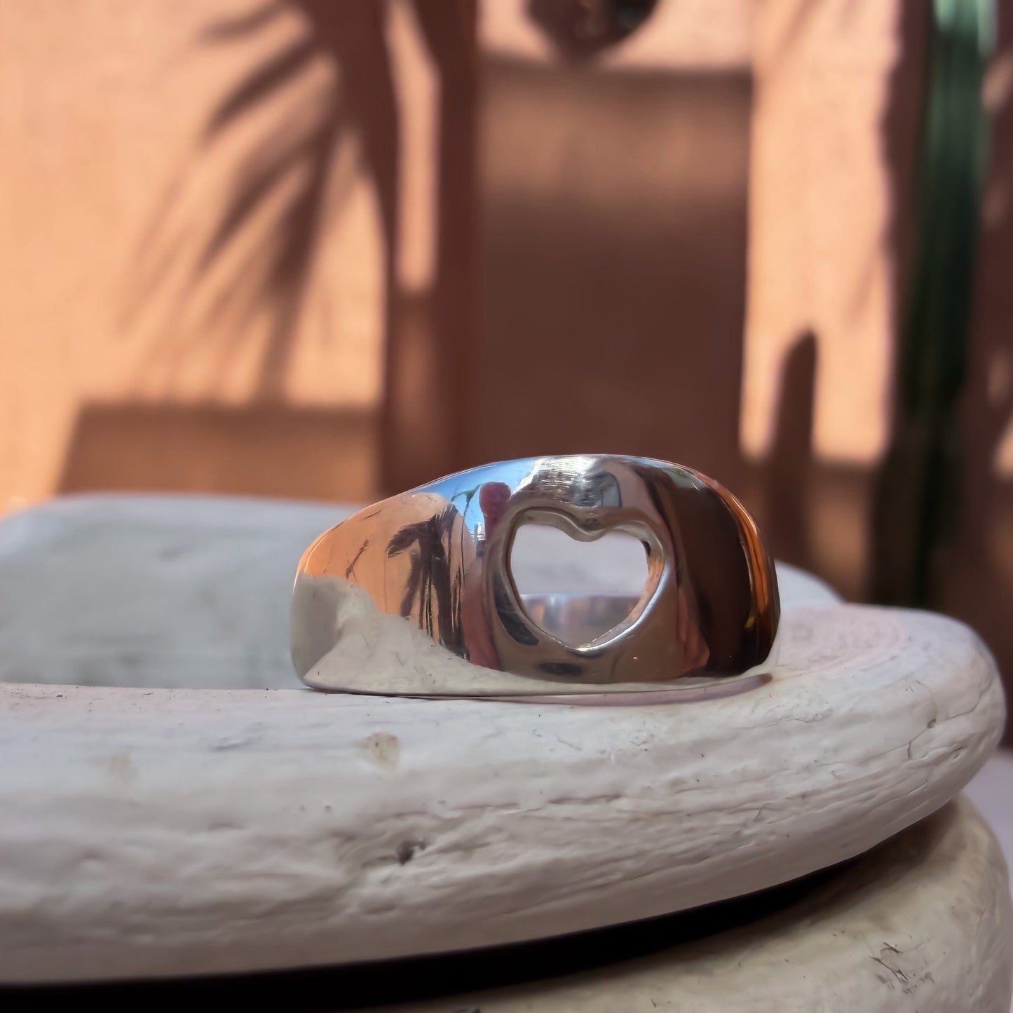 Kardia Smooth Heart Ring Size N
