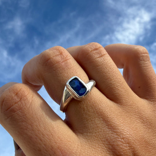 Horizon Boulder Opal Ring Size M