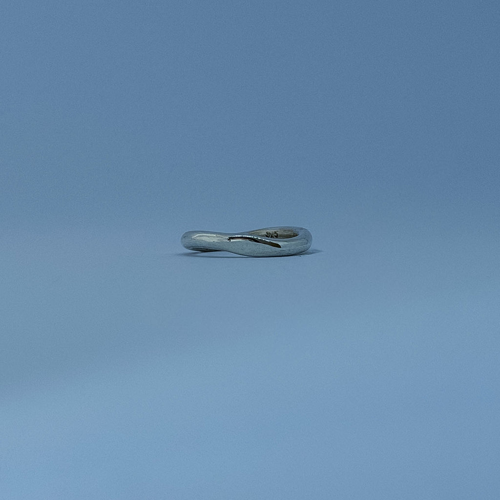Silver Stacker Ring Size H 1/2