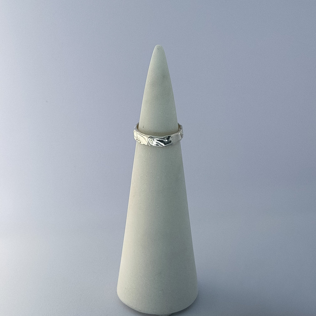 Textured Wide Band Ring Size P 1/2