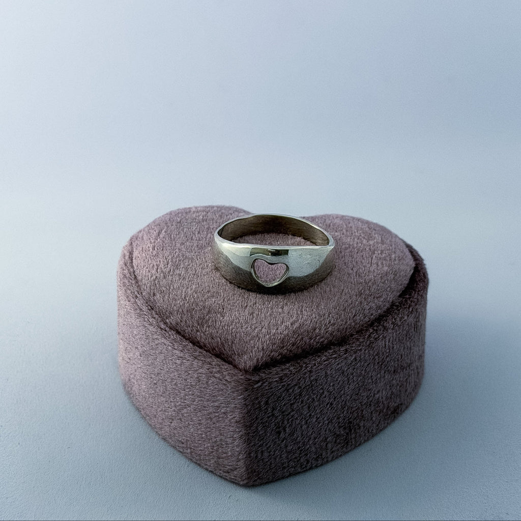 Kardia Smooth Heart Ring Size N